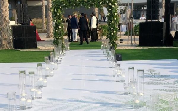 Ola Farahat Catwalk wedding at t Nikki beack Dubai