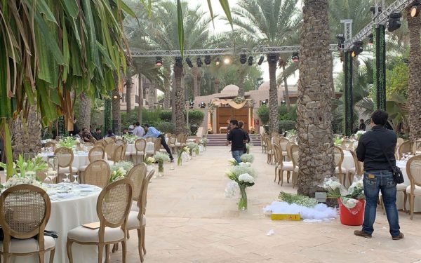 table and chairs Magnolia al qasr madinat Jumeirah wedding