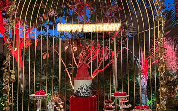 Happy birthday cake cage
